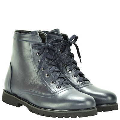 Мужские кожаные ботинки LaRose L1055 Синий: Под заказ