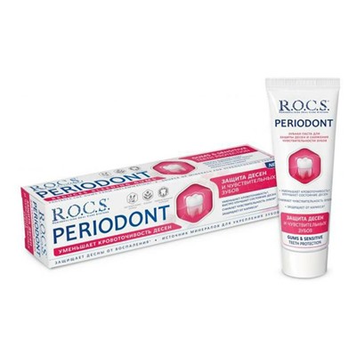 R.O.C.S. Зубная паста   PERIODONT Защита дёсен и чувствительных зубов 75 мл
