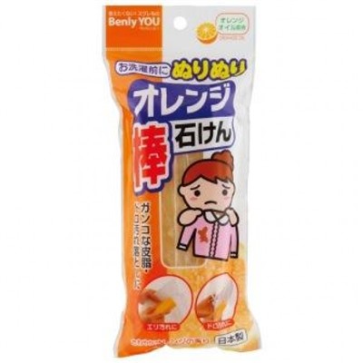 KOKUBO Мыло - пятновыводитель «Benly You» с экстрактом апельсина от жирных пятен, 110 гр