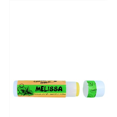 100% натуральный бальзам для губ с пчелиным воском "Melissa" SPF7