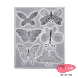 Форма силиконовая для шоколада «Бабочки 6 в 1»