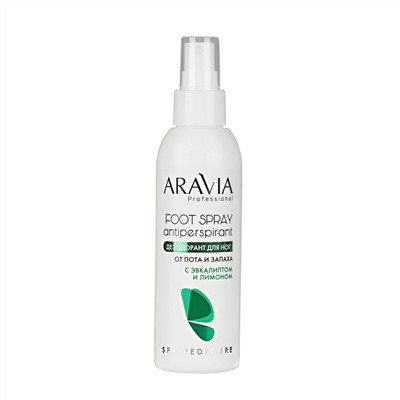 ARAVIA Professional Дезодорант для ног с эвкалиптом и лимоном / Foot Spray Antiperspirant, 150 мл