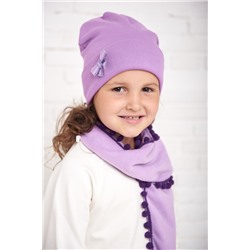 Арт. 284 Комплект утепленный с шарфиком для девочек