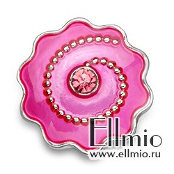 Кнопка Noosa в форме розового цветка