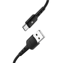 USB кабель для USB Type-C 1.2м HOCO X30 (черный)