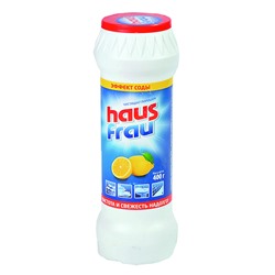 Чистящий порошок Haus Frau универсальный с ароматом лимона, 400 гр.