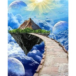 Картина по номерам 40х50 - Каменный мост в небе