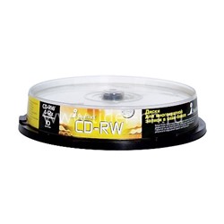 Диск Smart Track CD-RW 80 min 4-12x CB-10/200/10шт.