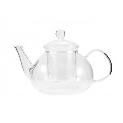 Заварочный чайник из жаропрочного стекла "Одуванчик" с колбой и пружинкой-фильтром в носике, 800 мл, дно d85 мм