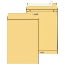 Крафт конверт С4 (230*330 мм), стрип-лента, клапан прямой, боковое расширение (LargePack)