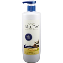 LION Увлажняющий шампунь для нормальных и сухих волос "RICE DAY", 550 мл