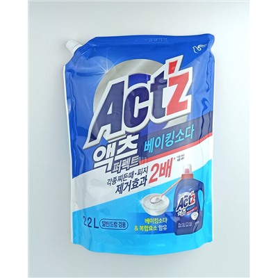 Концентрированный антибактериальный гель для стирки для всех типов стиральных машин Actz Baking Soda, Pigeon 2200 мл (мягкая упаковка)