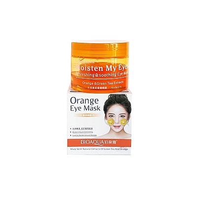 Bioaqua Маска для глаз с экстрактом апельсина и зеленого чая (Orange & Green tea Moisturizing Eye Mask), 36 шт.