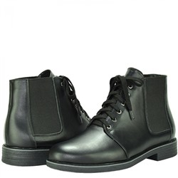 Мужские кожаные ботинки LaRose L1056 Черный: Под заказ