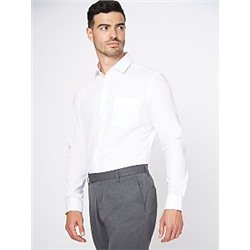 White Slim Fit Long Sleeve Shirts 2 Pack