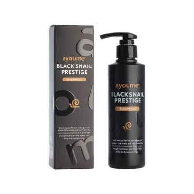 АЮМ Black Snail  Шампунь для волос с муцином улитки AYOUME BLACK SNAIL PRESTIGE SHAMPOO 240мл
