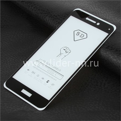 Защитное стекло на экран для  Huawei Honor 8 Lite 5-10D (ELTRONIC) черное