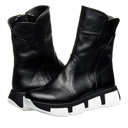 Женские кожаные ботинки LaRose L2322 Черный: Под заказ