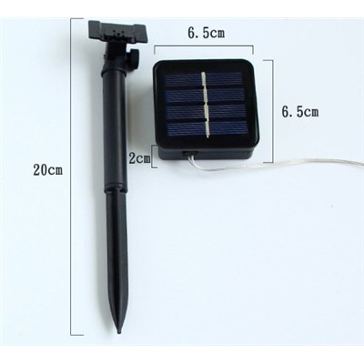 Светодиодный водонепроницаемый шнур с солнечной батареей GC-0025