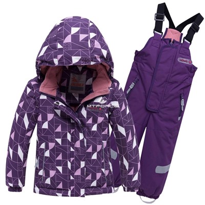 Детский зимний горнолыжный костюм фиолетового цвета 8912F