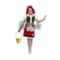 Детский карнавальный костюм Красная шапочка (зв. маскарад) 408