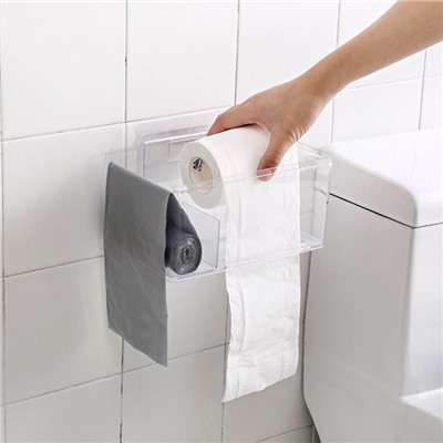 Держатель для туалетной бумаги настенный с подставкой для телефона JS185020