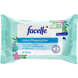 facelle Intim-Pflegetücher 20 Stück, фаселль Салфетки для интимной гигиены для экстра-нежной очистки 20шт