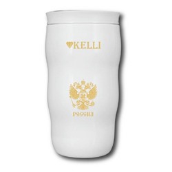 Термокружка KELLI KL-0981 нерж 0,45л Белая (24)