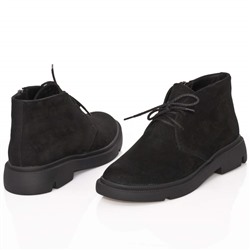 Женские кожаные ботинки DeLis DeL2101 Черный нубук: Под заказ