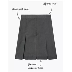 Girls' Longer Length School Skirt (2-16 Yrs)