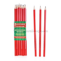 Карандаш "Русский карандаш" шестигранный, цвет корпуса ассорти, ok 6.4 мм