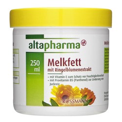 Altapharma Melkfett Крем с экстрактом Календулы, уменьшает трещины кожи 250 г