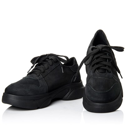 Женские кожаные кроссовки LaRose L2298 Черный нубук: Под заказ