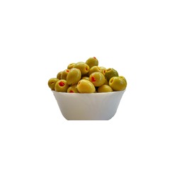 Оливки зеленые фаршированные перцем ( Турция) 170г