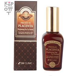 3W CLINIC Premium Placenta Brightening Day Eye Serum - Осветляющая дневная сыворотка для век c Плацентой 50мл.,
