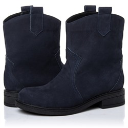 Женские кожаные ботинки RIVADI RIV2253 Синий Нубук: Под заказ