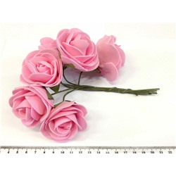 Цветок CB408 Розовый из фоамирана