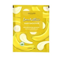 Увлажняющая маска-смузи для сухих волос с бананом Love Nature