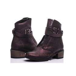 Женские кожаные ботинки V.Arimany V1138/1 Бордовый Флотар: Под заказ