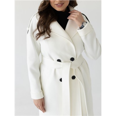 Пальто женское демисезонное 23540 (белый)