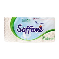 Туалетная бумага Soffione Premio, 3 сл., 8 рул., белая