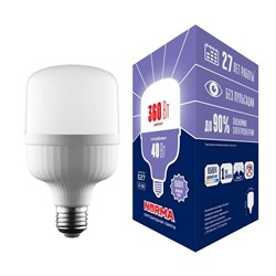 Нарушена упаковка!   LED-M80-40W/6500K/E27/FR/NR Uniel UL-00006790