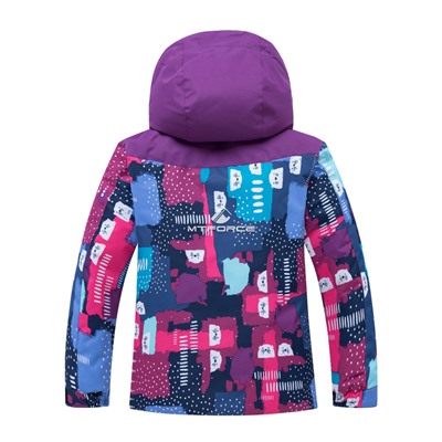 Детский зимний горнолыжный костюм фиолетового цвета 8926F