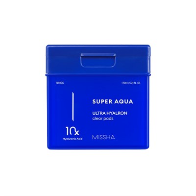 Missha Super Aqua Ultra Hyalon Clear Pad 170 ml / 70 sheets