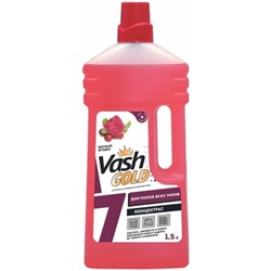 Для полов всех типов Концентрат Средство чистящее для мытья полов с ароматом Лесные ягоды, Vash Gold 7, 1,5л