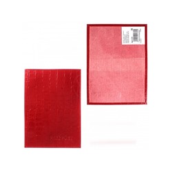 Обложка для паспорта Premier-О-8 натуральная кожа красный крокодил (115)  109093
