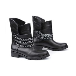 Женские кожаные ботинки V.Arimany V988 Черный: Под заказ