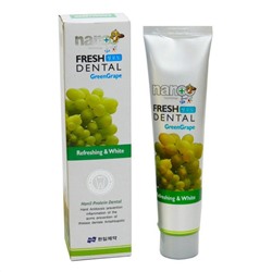 Зубная паста c экстрактом зеленого винограда Nano Fresh Dental Green Grape Toothpaste, Hanil 160 мл