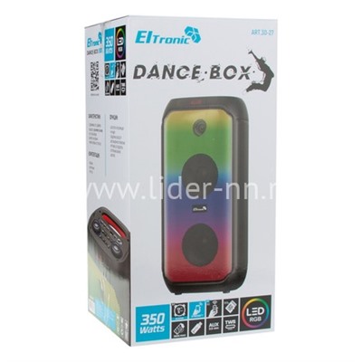 Колонка 05" (30-27 DANCE BOX 350) динамик 2шт/5" ELTRONIC с TWS
