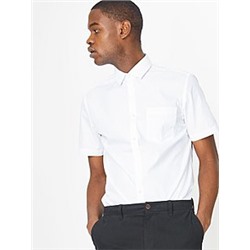 White Regular Fit Short Sleeve Shirt